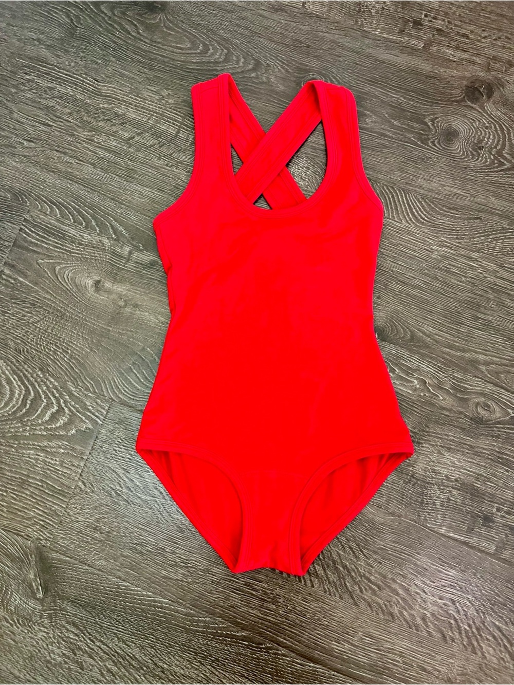 ARQ red bodysuit